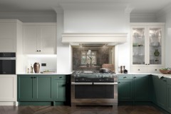 Classic Heritage Green Kitchen with Porcelain